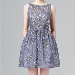 Aidan Mattox Lace and Sequins Dress NWT
